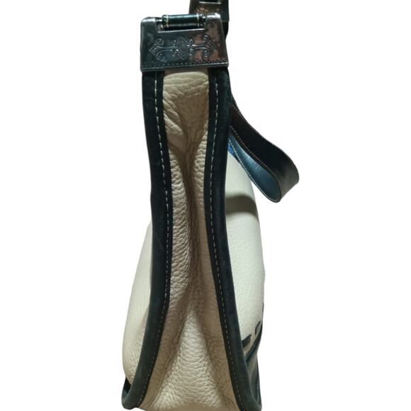 Brighton Cream Leather Handbag with Black Trim – Modern Business & City Chic - Picture 4 of 4